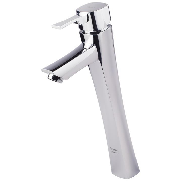 روشویی پایه بلند کسری مدل جگوار کروم Kasra jagwar tall basin mixer